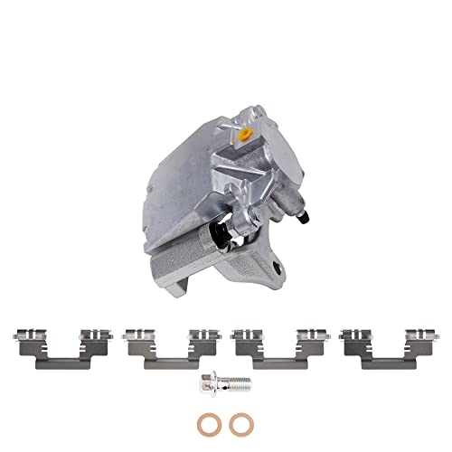 Image of Detroit Axle - Rear Left Brake Caliper for 2007-2018 Chevrolet Silverado 1500 GMC Sierra 1500 Suburban Avalanche Tahoe Yukon Cadillac Escalade Driver Side Disc Brake Caliper Replacement