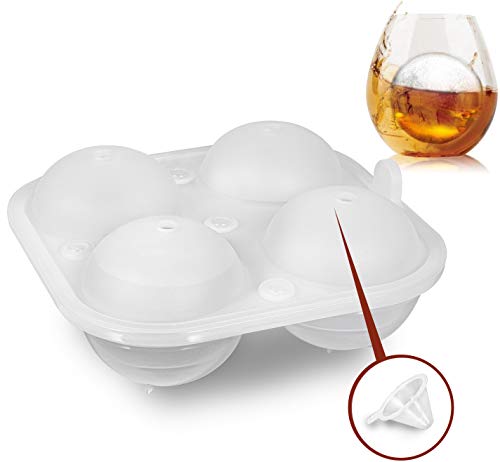 Molde de cubo de gelo redondo, fácil liberação, molde de bola de gelo, bandejas de cubo de gelo de s