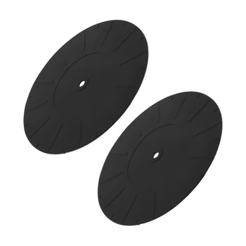 OFFSCH Turntable Mats 2pcs Vinyl Record Mats Silicone Turntable Pad Anti-slip Record Player Mats Record Player Accessories