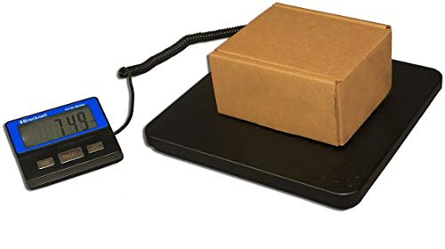 Brecknell Slim Heavy Duty Digital Shipping Postal Scale For Packages | 150 Lb Capacity | Battery Operated Portal Scale #TOP2