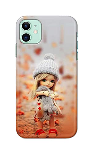 Image of PRINTFIDAA Doll Cute Girl Amazing Beauty Little Kid Child Playing Hard Back Cover for Apple iPhone 11 (6.1 inch), A2221, A2111 Back Cover -(P6) KAT1001