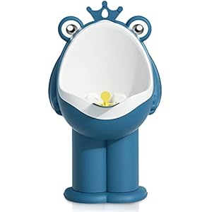 Frog Pee Training,Standing Potty Training Urinal for Boys Toilet with Funny Aiming Target – DEEP Blue