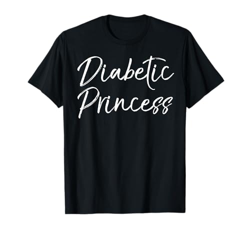 Diabetic Princess Shirt for Girls Cute Type 1 Diabetes Shirt T-Shirt