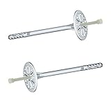 tellerdübel holz Durchmesser: Ø 10 mm 200 St. Ø 10 x 260 mm Tellerdübel, Dämmstoff Dübel, WDVS, Styropor, Styropordübel, Rest