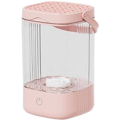 Samuliy Máquina limpiadora de brochas de maquillaje USB, limpiador de maquillaje para brochas | IP65 impermeable 7000 rpm limpiador de maquillaje para pinceles, limpiador para esponjas y brochas de