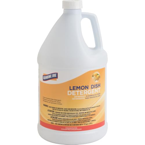Genuine Joe 10359 Dishwashing Liquid, 1 Gallon, Lemon Scent image 2