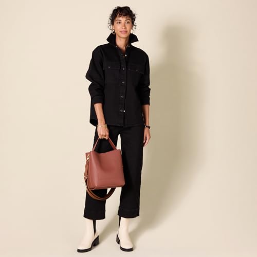 Amazon Essentials Women's Soft Bucket HandBag Tote with Minimalist Design4