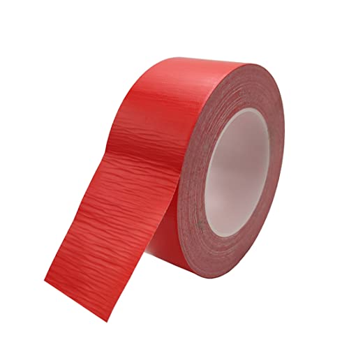 Image of Duct Tape, Industrial Grade Multi-Purpose Red Duct Tape, 2 Inches x 55 Yards Red Tape, Heavy Duty, Waterproof, Tear by Hand, No Residue, for Home Improvement, Repairs, Projects (Red)