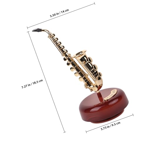 Caja musical de cuerda OFFSCH con mecanismo de reloj para revivir momentos 3