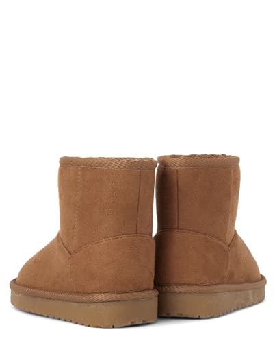 The Children's Place Girl's Baby Toddler Classic Ankle Boots, Faux Fur Lined3