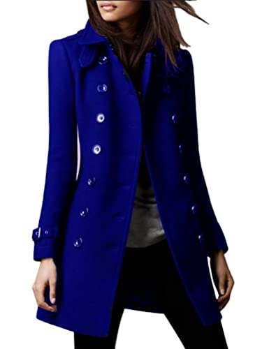 Blazer long parka femme chaud veste élégante couleur unie confortable