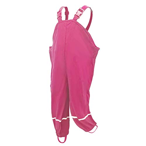AMIYAN Salopette de Pluie pour Enfant - Imperméable et Respirant - avec Bretelles - pour Fille et garçon - Rose - 86/92 Cover