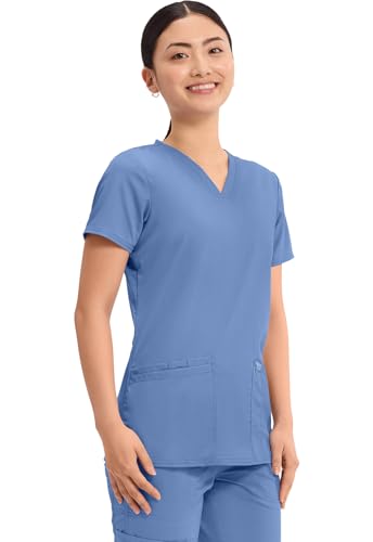 Image of Cherokee Medical Women's Scrub Top V-Neck Modern Classic Fit with 3 Pockets, Ultra Soft and 2-Way Stretch Fabric - WW620