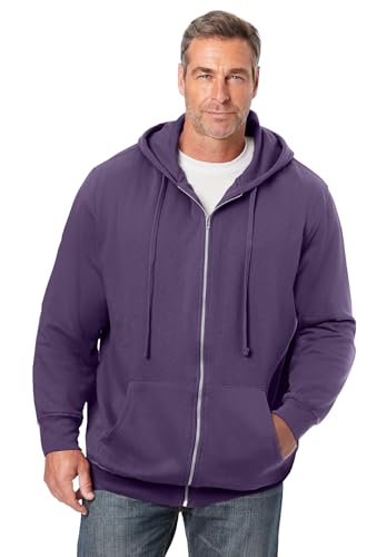 Image of KingSize Men's Big & Tall Fleece Zip-front Hoodie Jacket