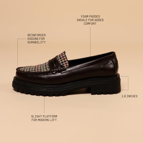 Image of Theater Dr. Storm Loafers for Women | Stylish Chunky Penny Formal Loafers | Lightweight Comfortable Footwear with Cushioned Insole