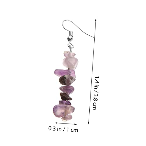 Boucles d'oreilles en perles multicolores, le cadeau idéal en pierre naturelle - 6