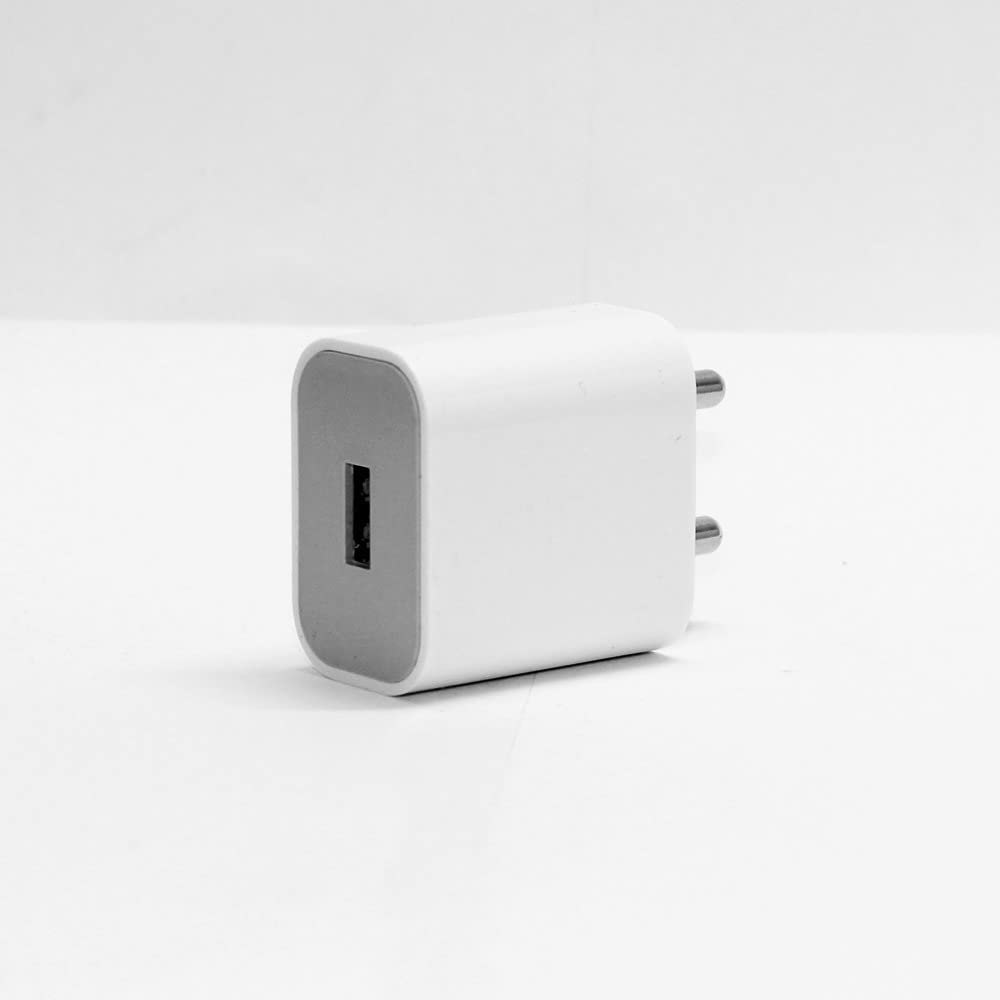 Zeorgia ZE IP 2.4 Power Adapter Fast Dual USB Charger Charging Multi-Layer Protection Android Devices with White Color Fastest Speed Plastic Outer