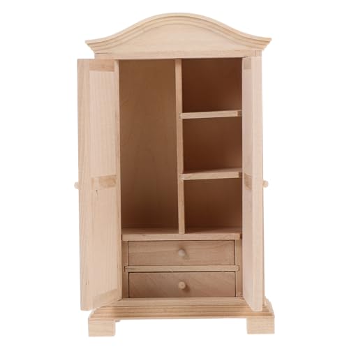 Gatuida Mini Muebles De Madera para Casa De Muñecas De Princesas Mini Armario De Almacenamiento Rosa para Habitación Accesorios para Casa De Muñecas Accesorios para Casa En Miniatura