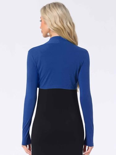 Image of Allegra K Elegant Shrugs for Women Long Sleeve Open Front Bolero Shrug
