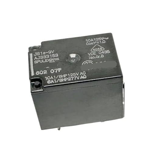 Relais 4 broches JS1A-9V AJS33153 de 9V et 10A pour circuit imprimé