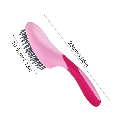 Mähnen Bürste Schweifbürste, 23cm Pferdeschweifbürste, Professionelle Mähnen Schweifbürste mit humanisiertem Griff, Haustier Massagebürste, rutschfeste Pferdehaarbürste, zum Pflegen Haar Random color