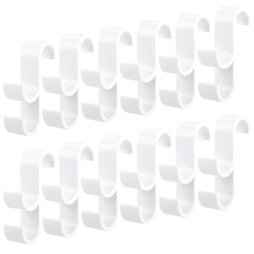 Fentar 12stk Haken für Handtuchheizkörper Haken Heizung Badheizkörper Rundheizkörper Handtuchhalter Heizungshaken für Handtücher Heizkörperhaken für alle Standard Heizkörper (Doppelhaken Design)
