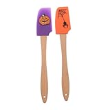 Photo Gallery alipis 2 pezzi spatole silicone con manico legno design halloween utensili da cucina ergonomici per dolci e raschietti pasta accessori resistenti e leggeri per forno e decorazione torte Photo Gallery alipis 2 pezzi spatole silicone con manico legno design halloween utensili da cucina ergonomici per dolci e raschietti pasta accessori resistenti e leggeri per forno e decorazione torte
