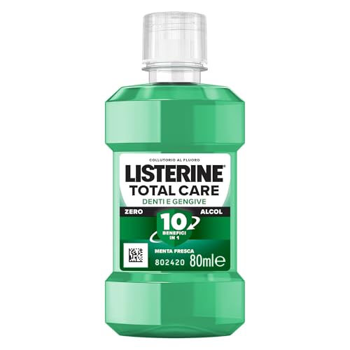 LISTERINE Total Care Mundwasser Zähne und Zahnfleisch Delikater Geschmack 0{2fdacef9833a65a007105f0133c1715398feb3860b5b834f778e4a05ad43200d} Alkohol, Reisemundwasser mit frischem Minzgeschmack, alkoholfrei und mit Fluor für starke Zähne und gesundes Zahnfleisch in LISTERINE Total Care Mundwasser Zähne und Zahnfleisch Delikater Geschmack 0{2fdacef9833a65a007105f0133c1715398feb3860b5b834f778e4a05ad43200d} Alkohol, Reisemundwasser mit frischem Minzgeschmack, alkoholfrei und mit Fluor für starke Zähne und gesundes Zahnfleisch in