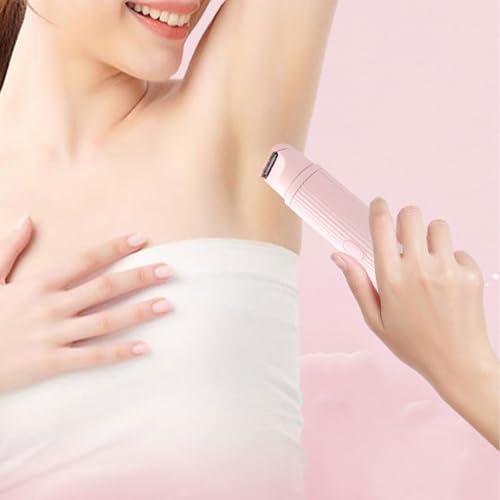 Recortadora facial zona bikini con dos cabezales extraíbles lavables rosa 5