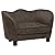Keyur Pet Sofa, Dog Sofa Couch Dog Settee Dog Cat Bed Lounger Dog Sofa Brown 66x43x40 cm Plush