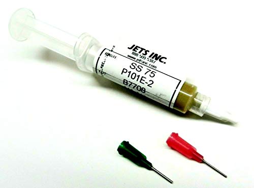 Image of JTS Silver Solder Paste Hard 75% Silver 1 /4 Troy Ounce Syringe Soldering Paste SS75 Made in USA