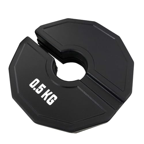 Gymnase Micro-Plates Dumbbell Fractional Weight Disc Rubber Fractional Weight Discs Add-On Change Noir 0,5 kg
