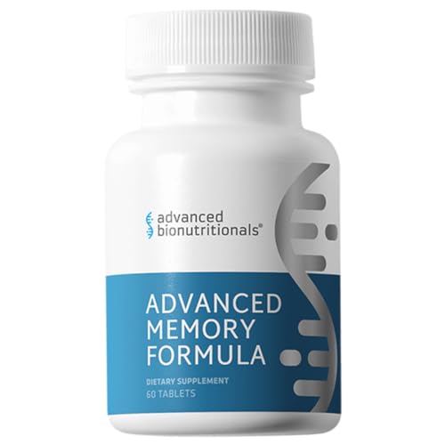 Advanced Bionutritionals Advanced Memory Formula, Brain Booster Supplement for Memory and Focus, Acetylcholine, Alpha-GPC, NeuroFactor, Manufactured in The USA, 60 Tablets