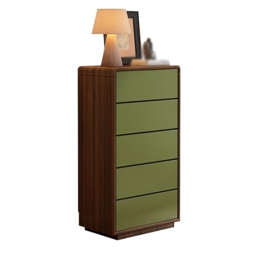 FUHAI-666 Cómoda con cajones Cajonera de Madera Retro, cómoda 5 cajones, Almacenamiento Dormitorio for Armario, Pasillo(Medio)