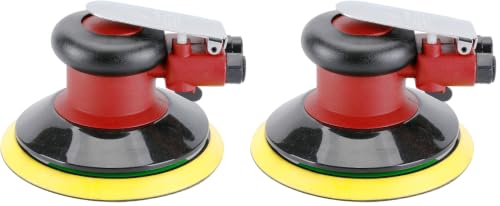 Image of Professional Air Random Orbital Palm Sander, Heavy Duty Dual Action Pneumatic Sander with 1pc Backing Plate (6 inch) (Pack of 2)