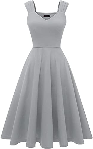 silver tea dress