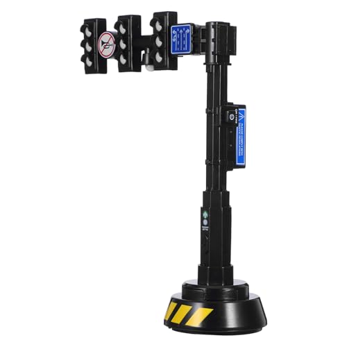 FELTECHELECTR Education Traffic Light Toy with Automatic Light Change and Sound Effects Realistic Traffic Signal Model for Role Play Sand Table Ornament