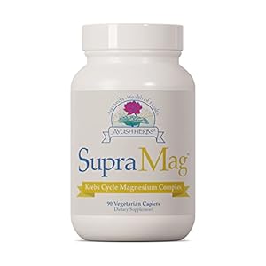Ayush Herbs SupraMag for Heart Health, Stress and Sleep Support, Magnesium Supplements for Women and Men, 90 Vegetarian Capsules