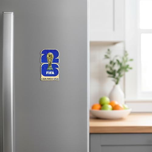Image of FIFA World Cup Tournament Logo Magnet - Officially Licensed FIFA World Cup Magnet - Vibrant Host City Design - Durable Strong Hold - Perfect for Fridges, Lockers & Collectors