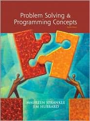 Problem Solving and Programming Concepts 8th (egith) edition Text Only ... image.
