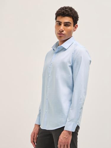 Image of THE BEAR HOUSE Men's Checked Tailored Fit Formal Shirt