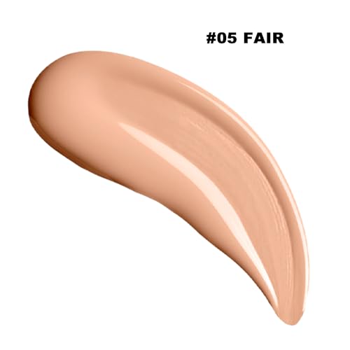 Halo Glow Liquid Filter, Primer Complexion Radiance Booster for A Glowing, Soft-Focus Look, Vegan & Cruelty-Free, #05 Fair with Brush