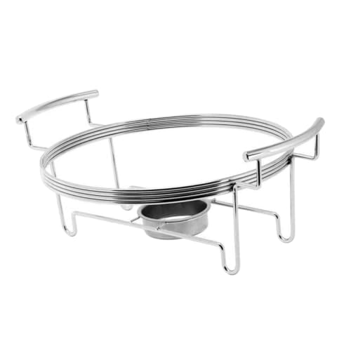 EXAOMBLE 加厚ステンレス鋼製多機能アルコールストーブラック 耐久性と安定性を備えたポータブル調理用属ブラケット キャンプやアウトドア