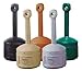 Smokers Cease-Fire Cigarette Receptacle,1 gal,Pewter