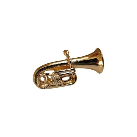 GEWA Gold-Coloured Tuba Brooch Pin Cover