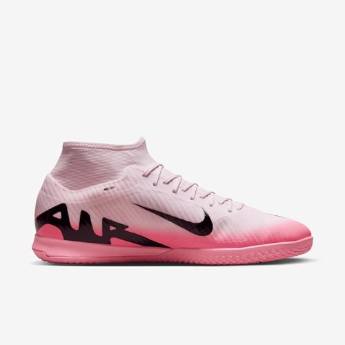 Nike Mercurial Superfly 9 Academy IC High-Top Soccer Shoes (DJ5627-601, Pink Foam/Black) Size 123