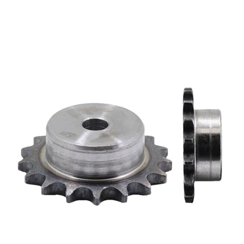 Bevel Gear Pinion Hardware Mechanical 1pc 08B 10 Teeth to 21 Teeth Sprocket Wheel Chain Gear Industrial A3 Steel Suitable for 08B Roller Chain Pitch 12.7mm(17 Teeth)