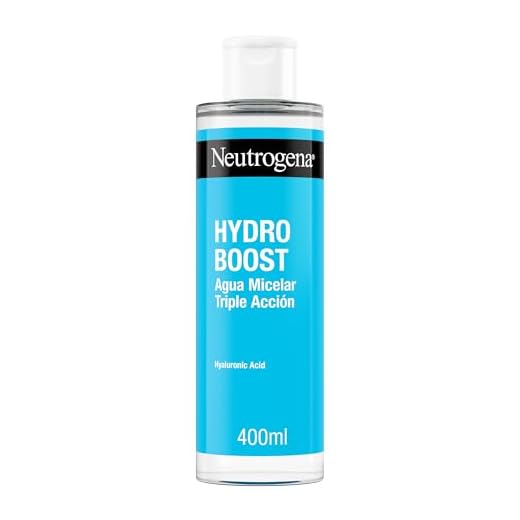 Neutrogena Hydro Boost Agua Micelar Triple Acción con Ácido Hialurónico, Desmaquillante Facial, 400 ml