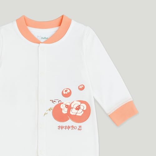 Image of Kidbea Soft Cotton Unisex Baby Onesie Romper | Cute & Multiple Prints Full Sleeve Sleepsuit for Infant | Comfortable Trendy Bodysuit