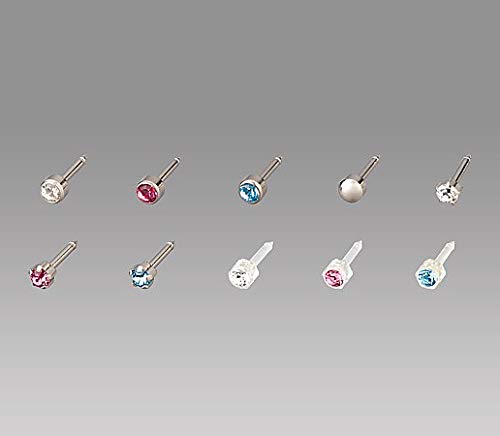 オカダ医材 医療用ピアス ブロムダール11 301専用 正規認証品 新規格 1ペア プラスチック フラワー 12 0103 03 ピンクジルコン